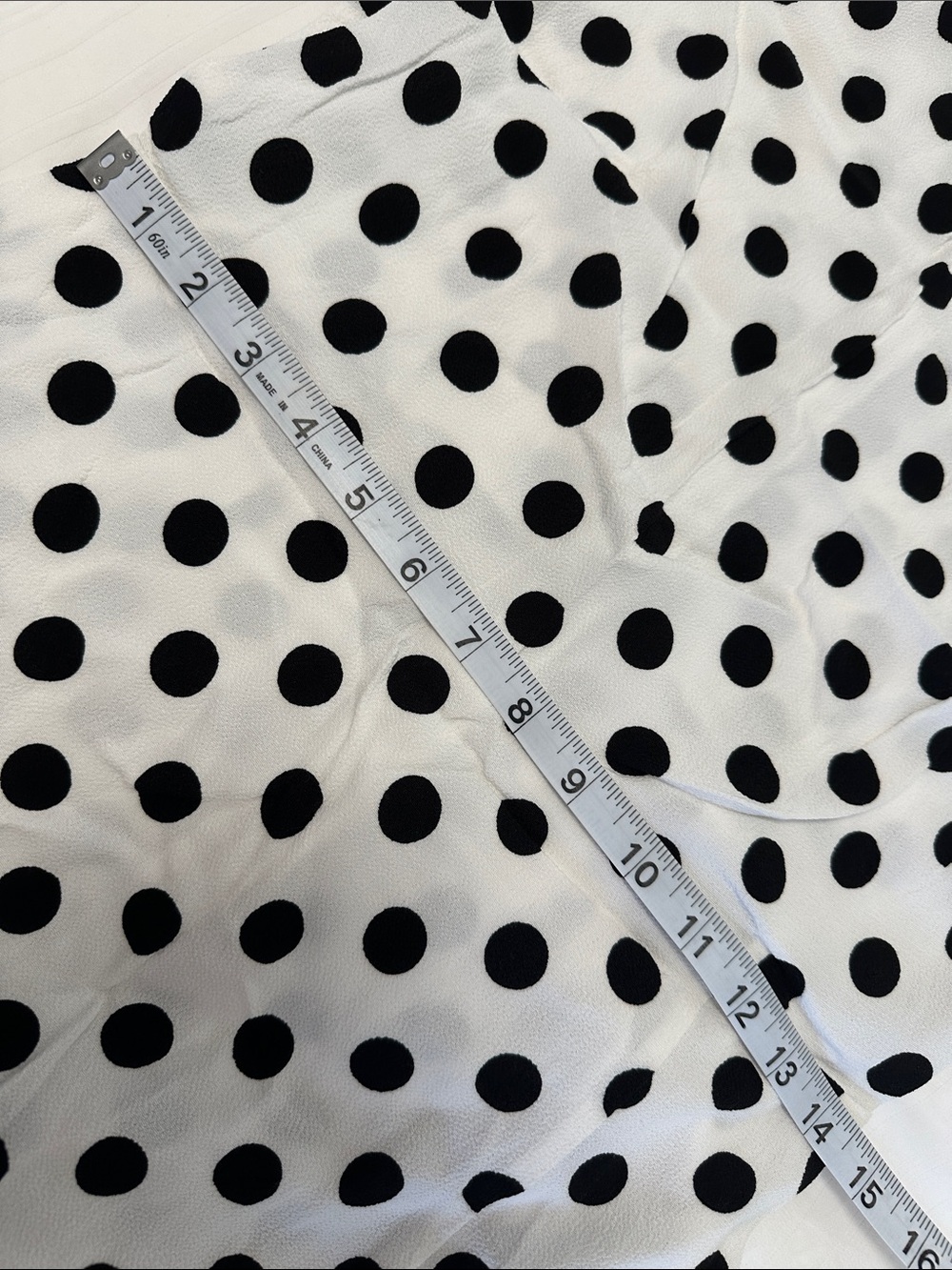 LOFT Black Polka Dot White Midi Dress Size 6 Petite - Picture 10 of 10